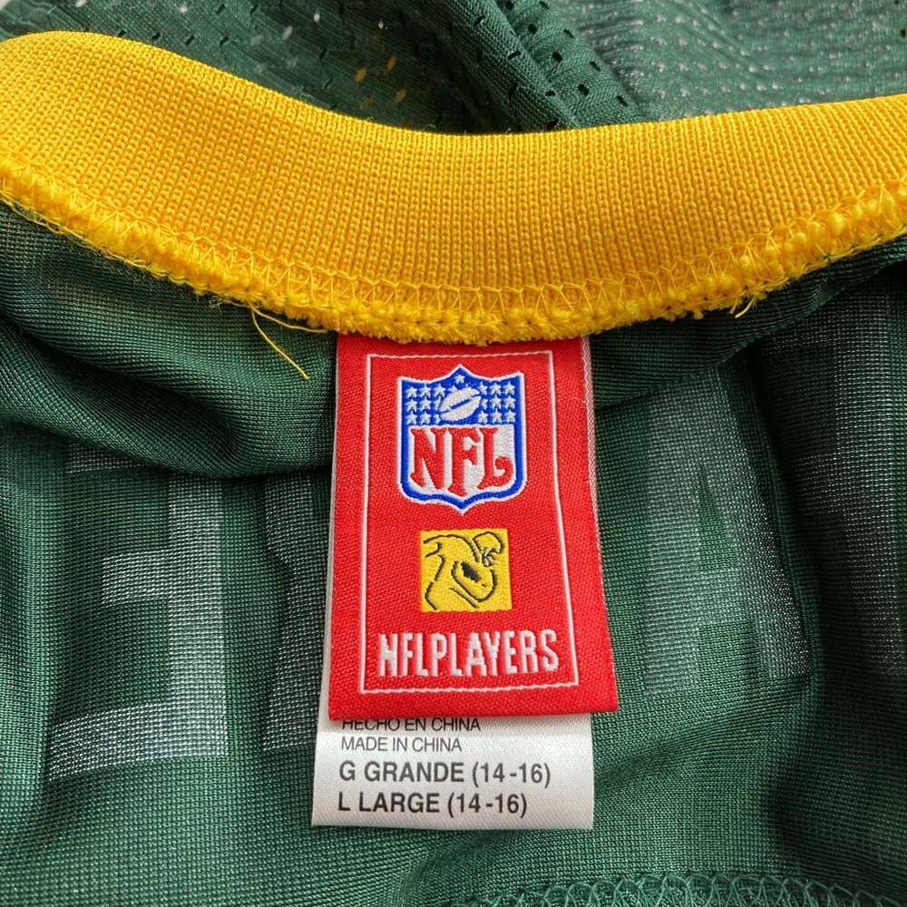 Green Bay Packers Brett Favre #4 Reebok NFL Football Jersey, Youth Large - Picture 9 of 13